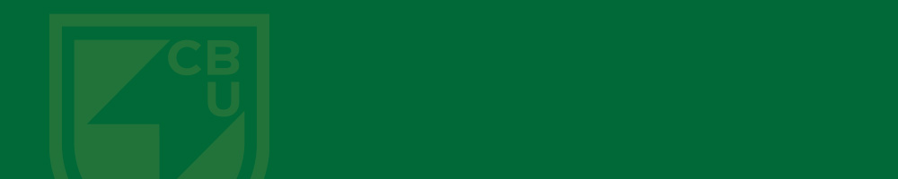 CBU Green Background and Logo